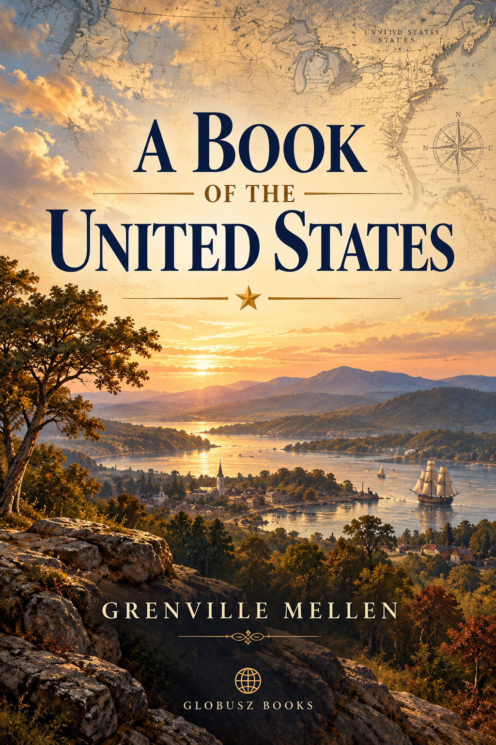 Cover of A Book of the United States Exhibiting its geography, divisions, constitution, and government ... and presenting a view of the republic generally, and of the individual states; together with a condensed history of the land, from its first discovery to the present time. The biography of about two hundred of the leading men: a description of the principal cities and towns; with statistical tables by Grenville 1799-1841 [Editor] Mellen