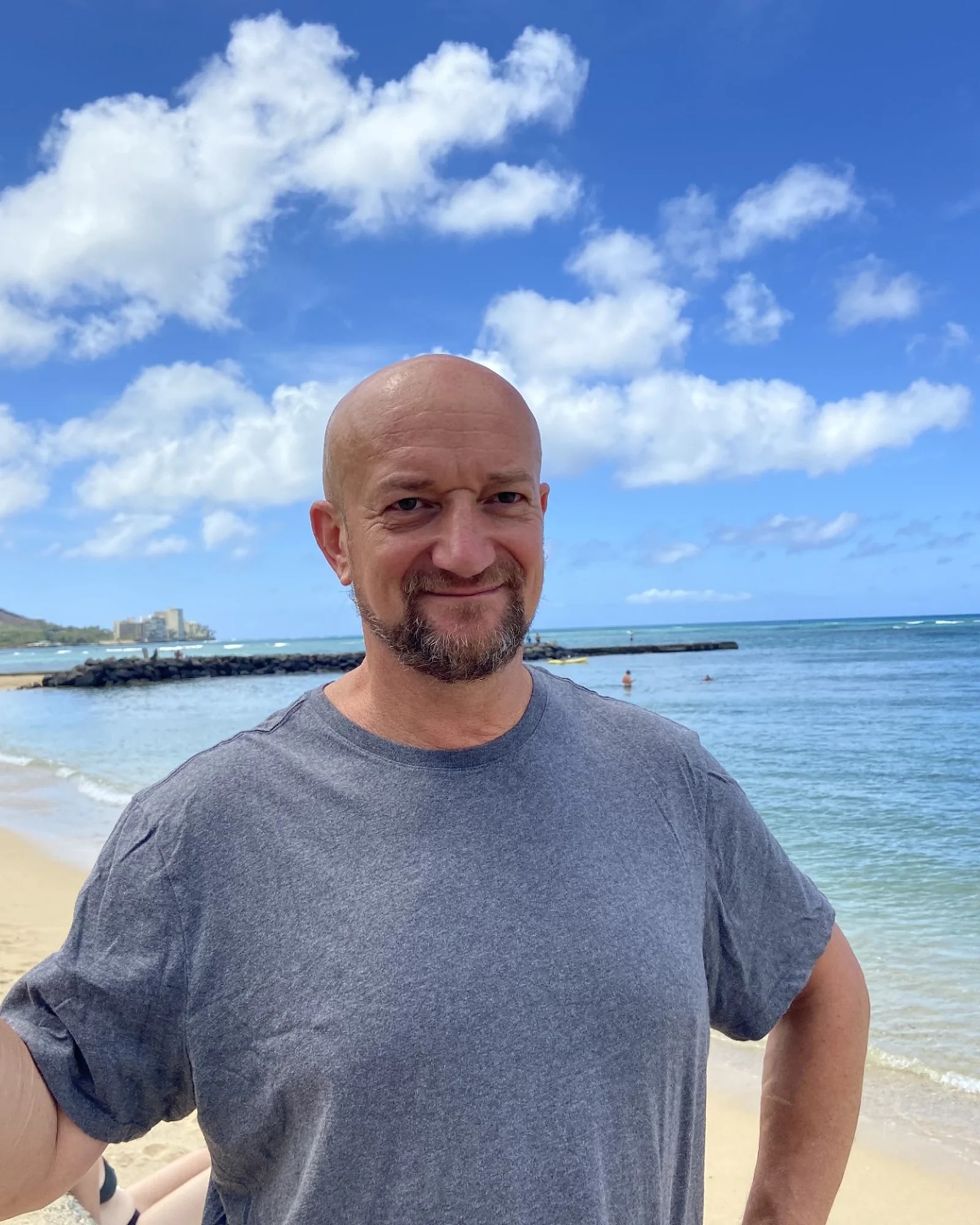 Stefan Motz near Diamond Head in Honolulu, Hawaii